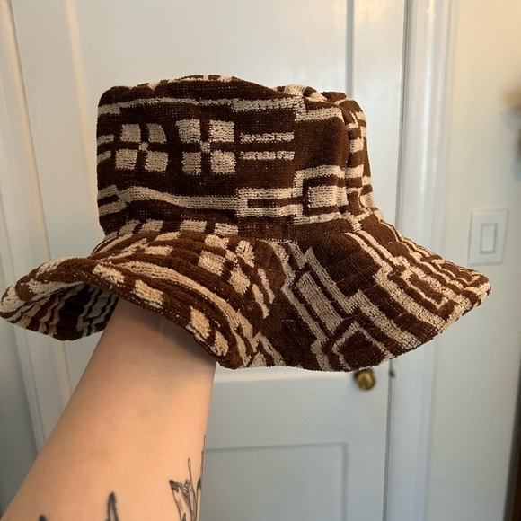 NWT Farewell Frances Terry Towel Bucket Hat Handmade - Picture 1 of 3